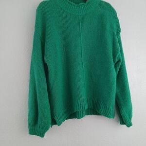 B.P green mock neck  sweater size XS